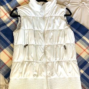 Columbia Omni-Heat Down Vest — White (Size M)